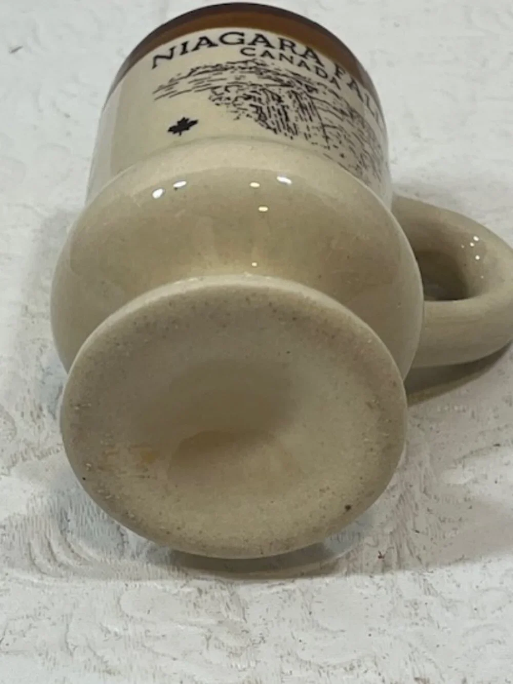 VTG Niagara Falls Canada Mini Stoneware Ceramic Shot Mug Souvenir 3